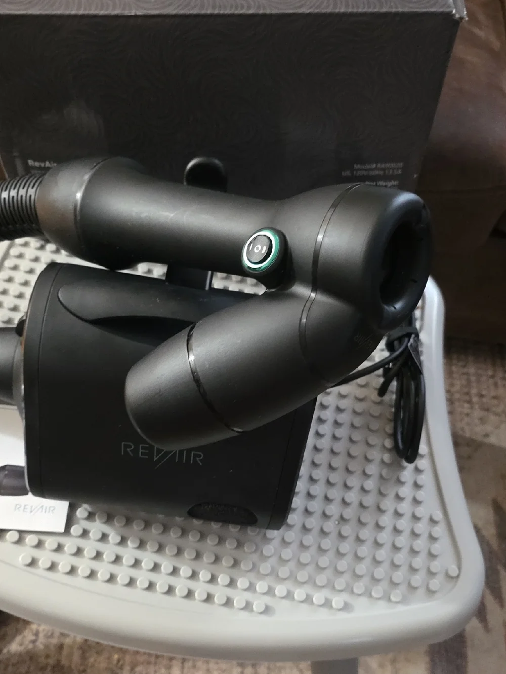 ReVair Professional Hair Dryer — Matte Black with Teal Logo - Picture 3 of 5